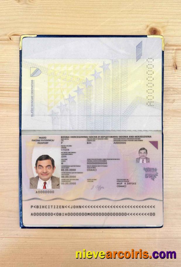 Bosnia & Herzegovina passport photolook